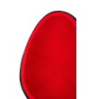 Fotel OVALIA BLACK czerwony