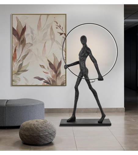 Lampa podłogowa HUMAN ROUND  włókno szklane