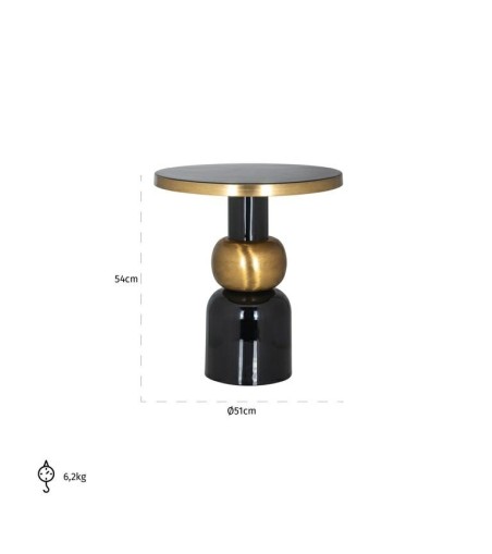 RICHMOND stolik MOSE 51 czarny