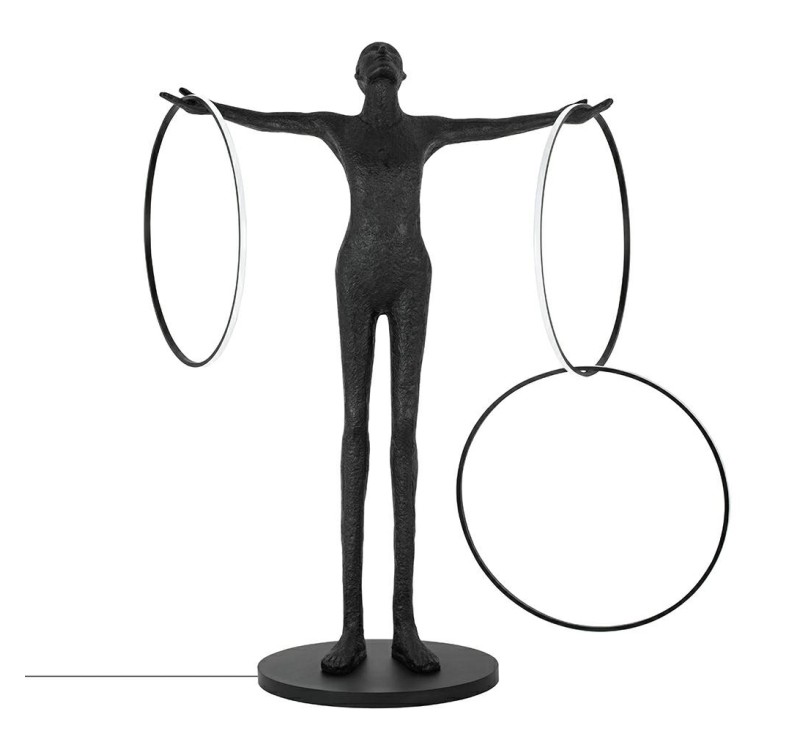 Lampa podłogowa HUMAN CIRCULO włókno szklane