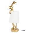 KARE lampa stołowa RABBIT 88 cm biała / złota