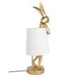 KARE lampa stołowa RABBIT 88 cm biała / złota