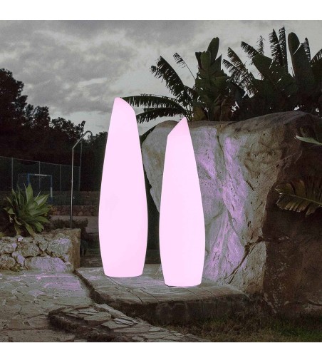 NEW GARDEN lampa ogrodowa FREDO 140       BATTERY TUBE biała