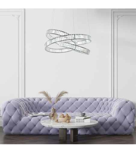 MOOSEE lampa wisząca WAVE 80 chrom