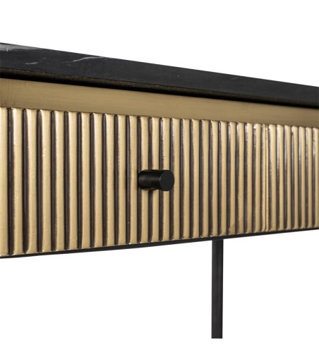 RICHMOND konsola IRONVILLE - marmur, metal, MDF, sklejka brzozowa