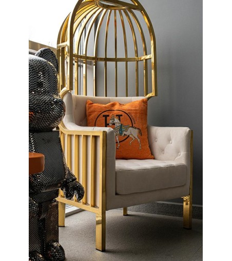 Poduszka dekoracyjna SHP PARIS HOME       pomarańczowa