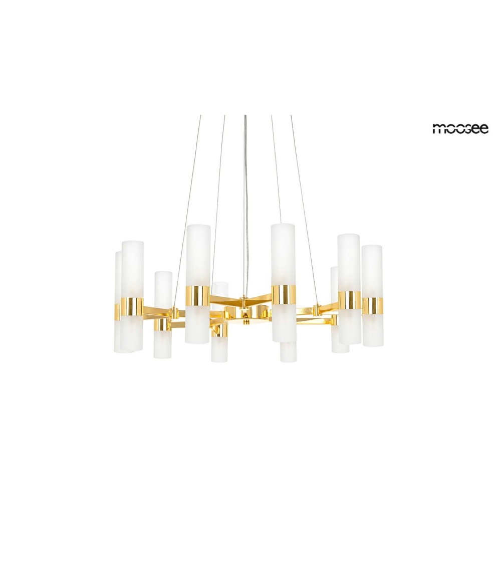 MOOSEE lampa wisząca TUBS 10 złota