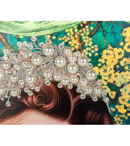 Obraz PEARLS LEOPARD 150x120 cm