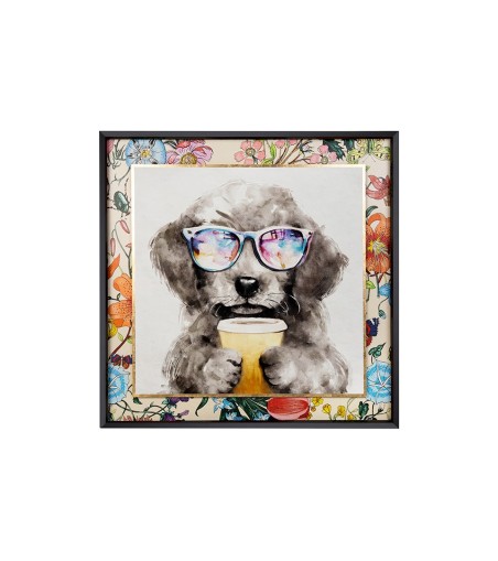 Obraz COFFEE DOG 100x100 cm