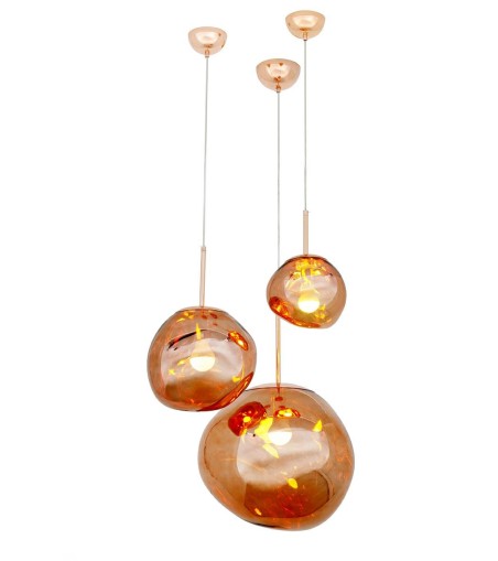 MOOSEE lampa wisząca FUSION 20 miedziana  - akryl