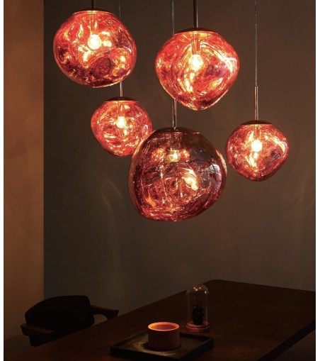 MOOSEE lampa wisząca FUSION 20 miedziana  - akryl