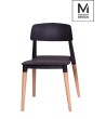 MODESTO krzesło ECCO czarne - polipropylen, podstawa bukowa