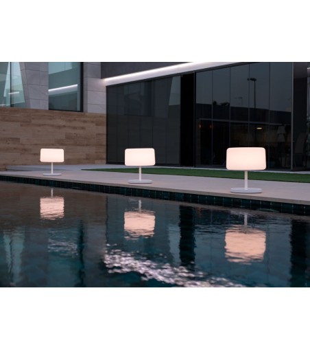 NEW GARDEN lampa podłogowa CHLOE PLANT SOLAR SMARTTECH WOOD