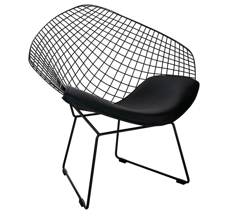 Fotel VOLIER SOFT czarny - poduszka czarna