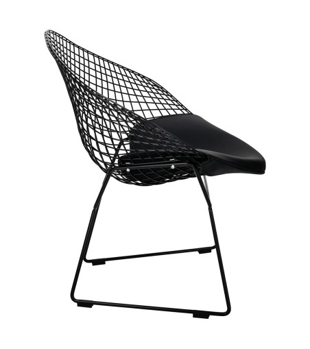 Fotel VOLIER SOFT czarny - poduszka czarna