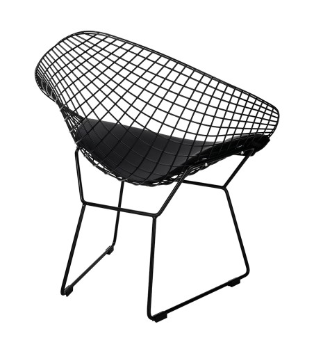 Fotel VOLIER SOFT czarny - poduszka czarna