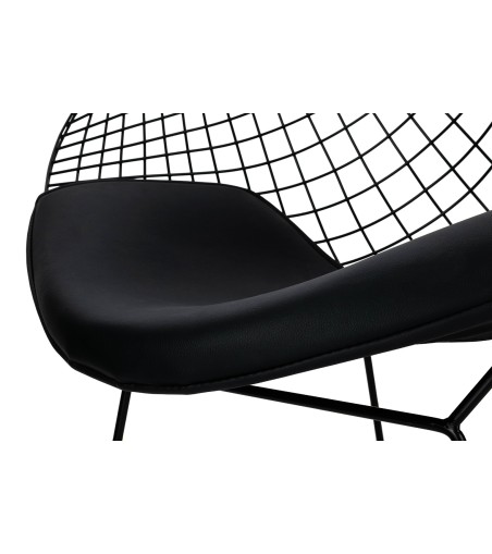 Fotel VOLIER SOFT czarny - poduszka czarna