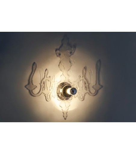 Lampa ścienna ICE 3D transparentna - akryl