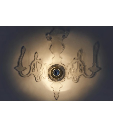 Lampa ścienna ICE 3D transparentna - akryl