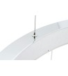 Lampa wisząca RING 80 srebrna - LED, stal polerowana