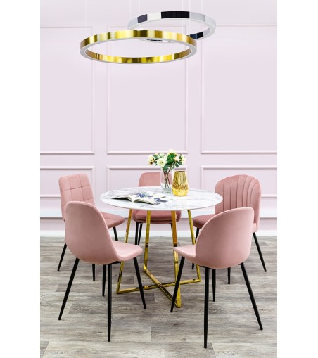 Lampa wisząca RING 80 srebrna - LED, stal polerowana