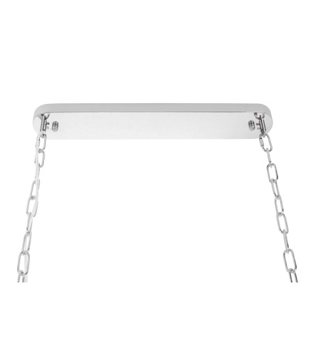 Lampa wisząca IMPERIAL LONG SILVER 90 - stal, kryształ