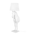 Lampa podłogowa KOŃ HORSE STAND S biała - włókno szklane