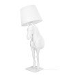 Lampa podłogowa KOŃ HORSE STAND S biała - włókno szklane