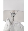 Lampa podłogowa KOŃ HORSE STAND S biała - włókno szklane