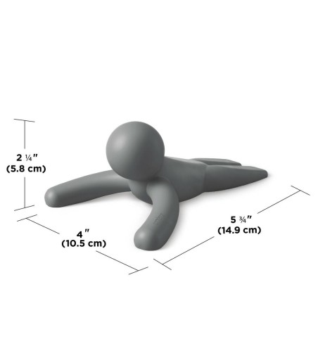 UMBRA stoper pod drzwi BUDDY 2 szt szary