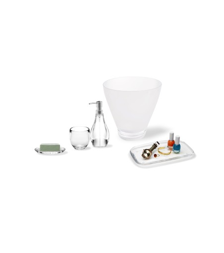 UMBRA kubek łazienkowy DROPLET przezroczysty