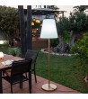 NEW GARDEN lampa podłogowa LOLA SLIM 180 SOLAR & BATTERY rose gold