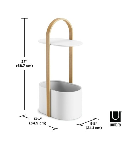 UMBRA stolik kawowy BELLWOOD biały naturalny