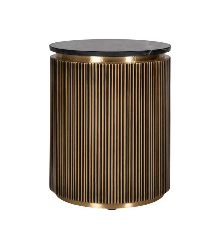 RICHMOND stolik IRONVILLE 50 cm -         marmur, metal, MDF, sklejka brzozowa