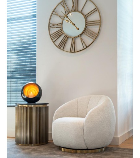 RICHMOND stolik IRONVILLE 50 cm -         marmur, metal, MDF, sklejka brzozowa