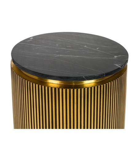 RICHMOND stolik IRONVILLE 50 cm -         marmur, metal, MDF, sklejka brzozowa