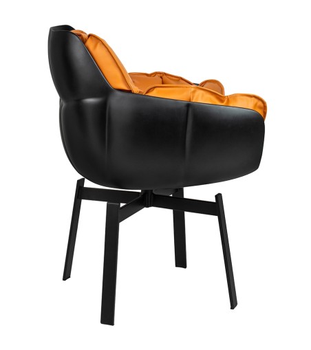 Krzesło obrotowe SHIBA brązowe / czarne