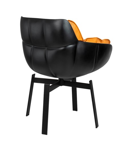 Krzesło obrotowe SHIBA brązowe / czarne