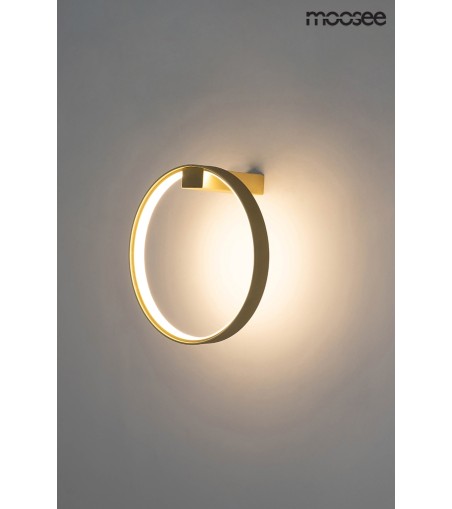 MOOSEE lampa ścienna CIRCLE WALL złota