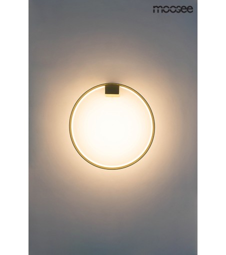 MOOSEE lampa ścienna CIRCLE WALL złota