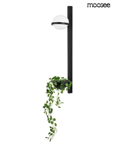 MOOSEE lampa ścienna PLANT WALL czarna