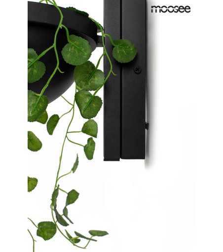 MOOSEE lampa ścienna PLANT WALL czarna