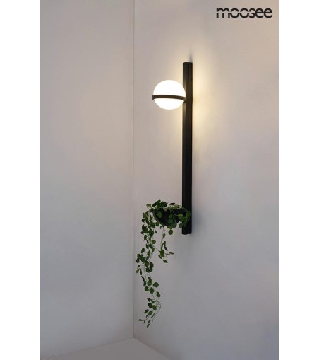 MOOSEE lampa ścienna PLANT WALL czarna