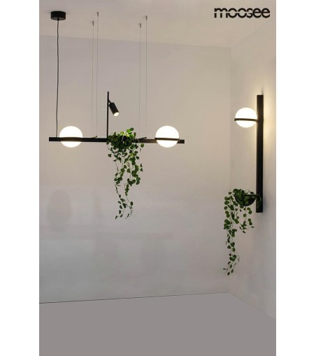 MOOSEE lampa ścienna PLANT WALL czarna