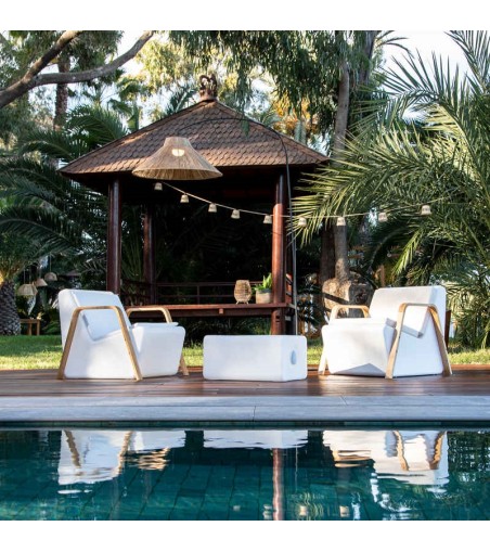 NEW GARDEN lampa podłogowa NIZA 230 BATTERY NEGRO