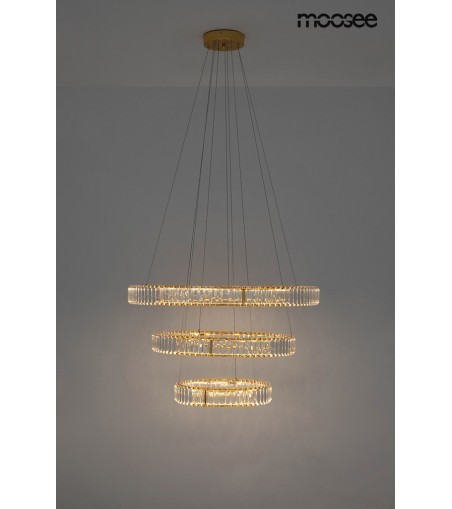 MOOSEE lampa wisząca LIBERTY TRIPLES złota