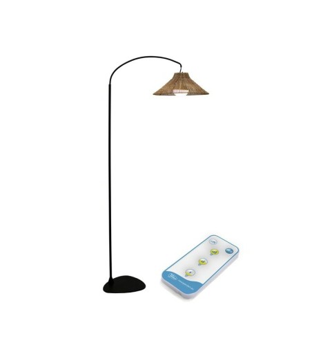 NEW GARDEN lampa podłogowa NIZA 165 BATTERY NEGRO