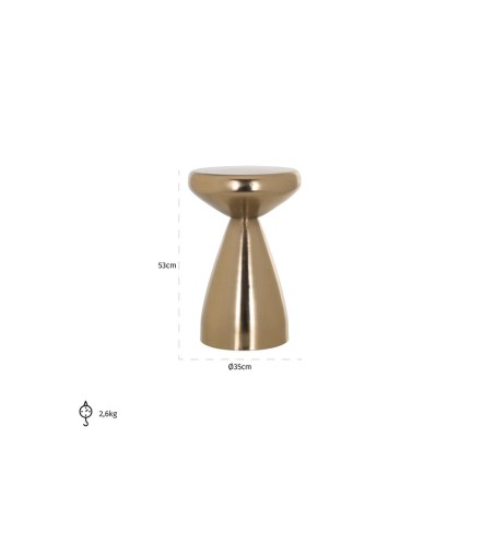 RICHMOND stolik ARLO 35 cm złoty