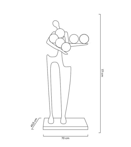 MOOSEE lampa podłogowa HUMAN DREAMER czarna
