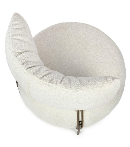 Fotel LOW TEDDY biały